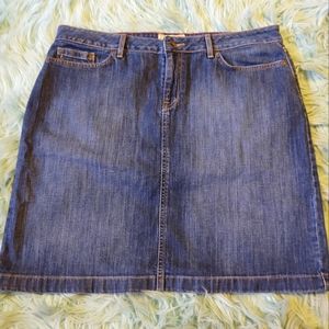L.L. Bean denim skirt